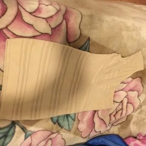 Nude one shoulder dress